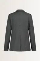 Krijtstreepblazer met steentjes