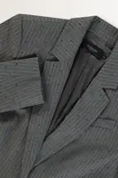 Krijtstreepblazer met steentjes