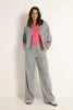 Pantalon met visgraatstructuur