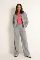 Pantalon met visgraatstructuur