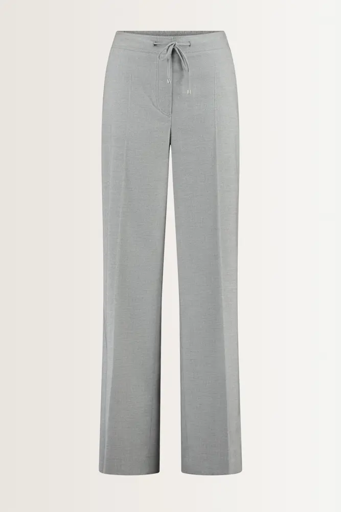 Pantalon met visgraatstructuur