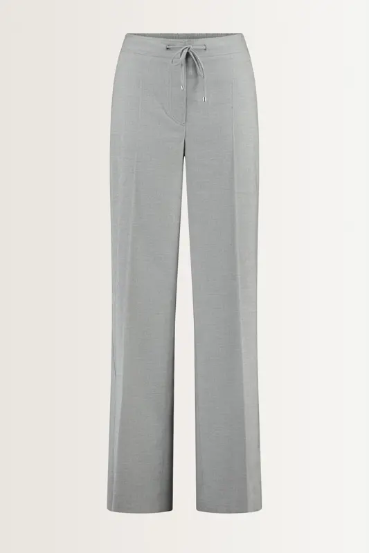 Pantalon met visgraatstructuur