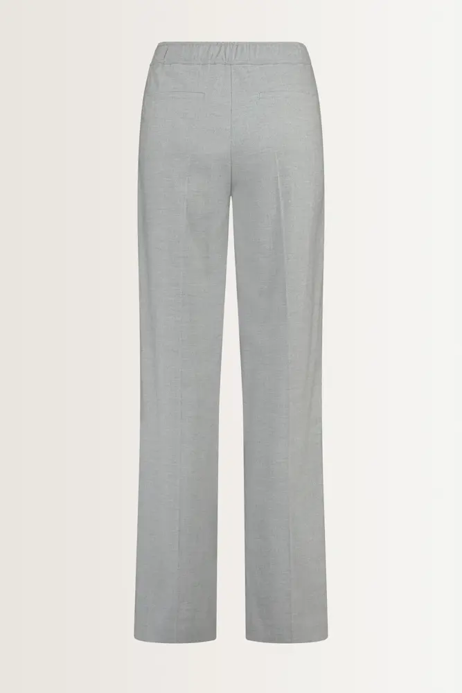 Pantalon met visgraatstructuur