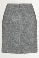 Geruite rok in bouclé