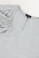 Blouse ton-sur-ton borduurwerk