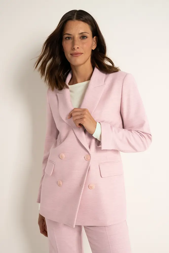 Double-breasted blazer rechte snit