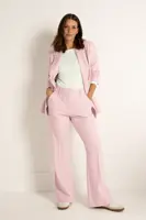Tweed pantalon met flared pijp