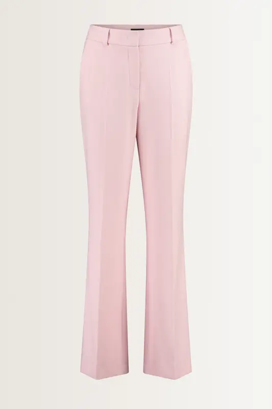 Tweed pantalon met flared pijp