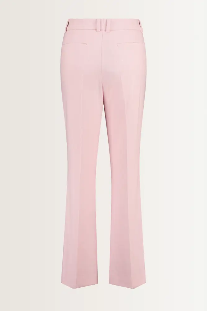 Tweed pantalon met flared pijp