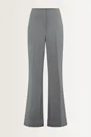 Flared pantalon in melangestof