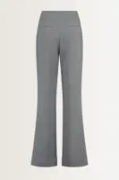 Flared pantalon in melangestof
