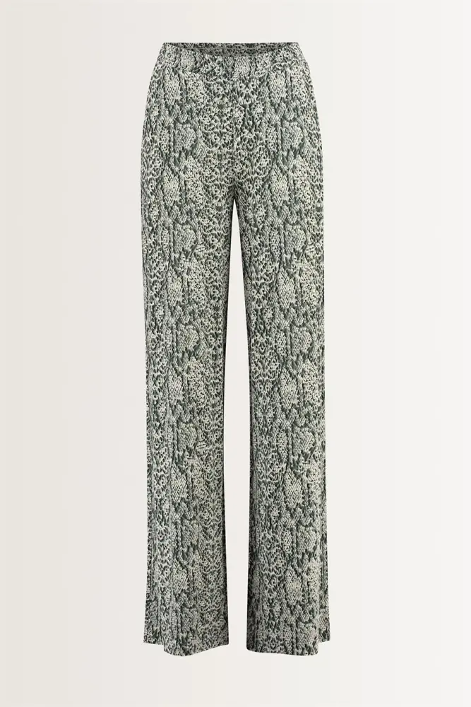 Broek met slangenprint