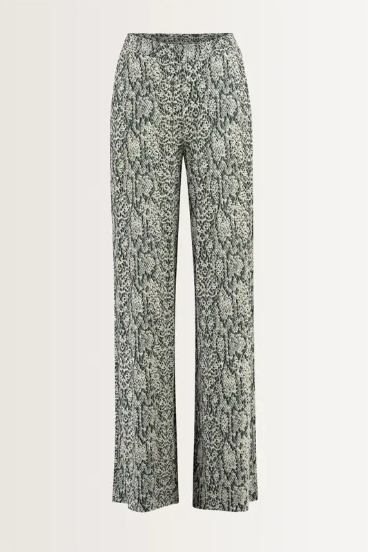 Broek met slangenprint