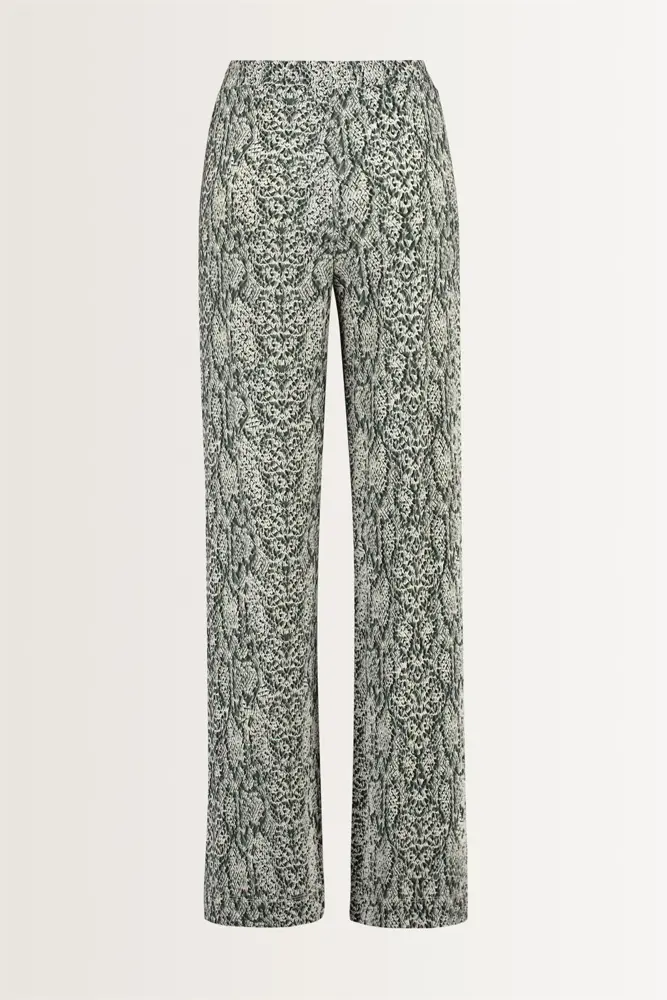 Broek met slangenprint