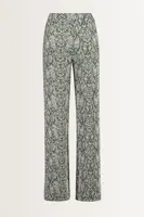 Broek met slangenprint