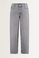 Barrel leg jeans met coupenaad