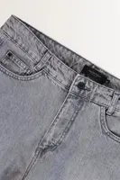 Barrel leg jeans met coupenaad