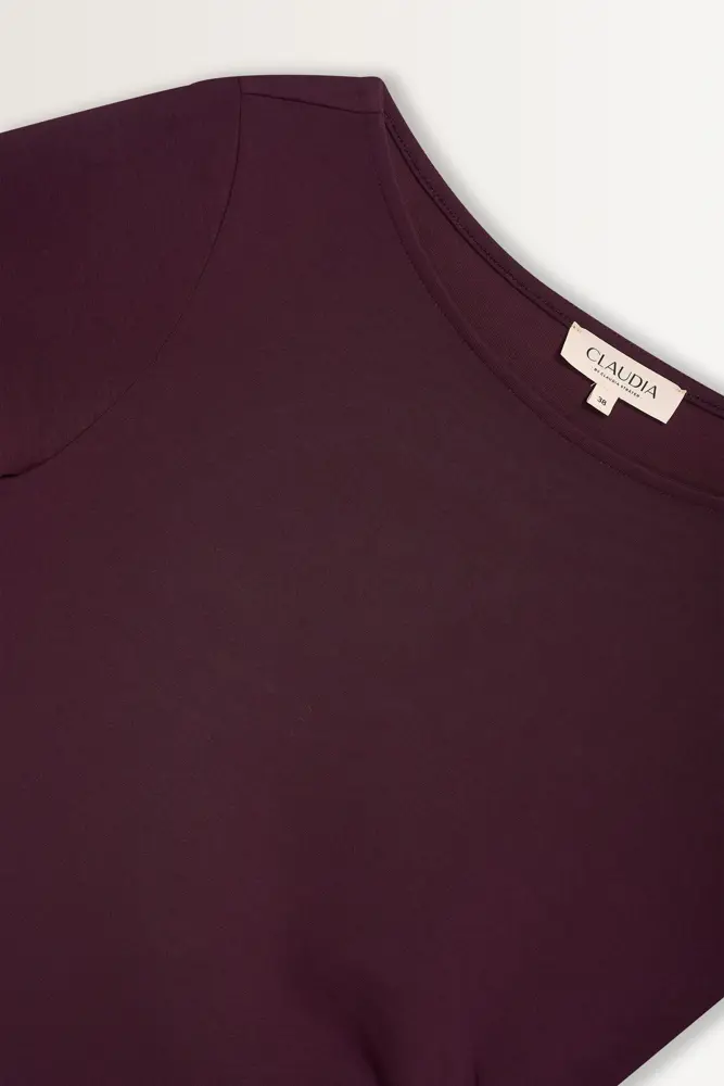 Jersey top plooidetail
