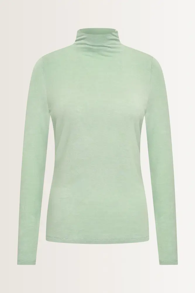 Aangesloten jersey top met col