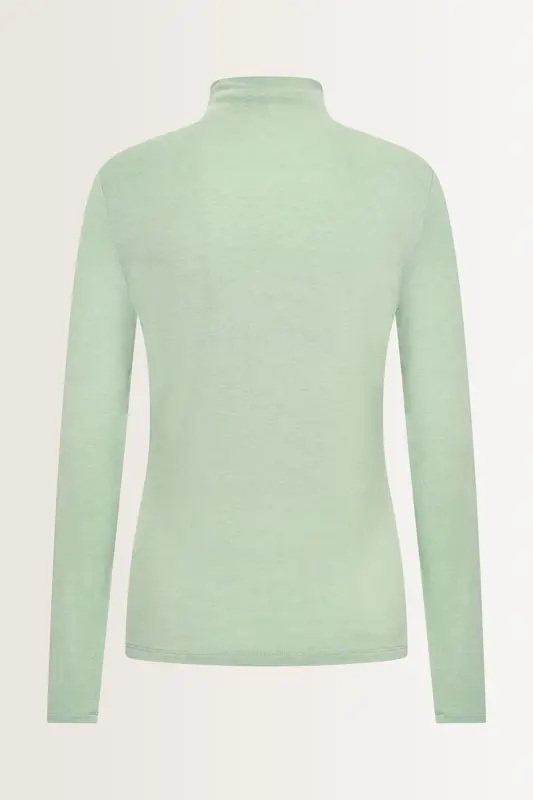 Aangesloten jersey top met col