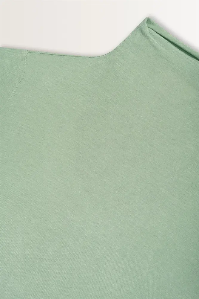 Aangesloten jersey top met col