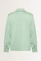 Satijnen blouse met klepzakken