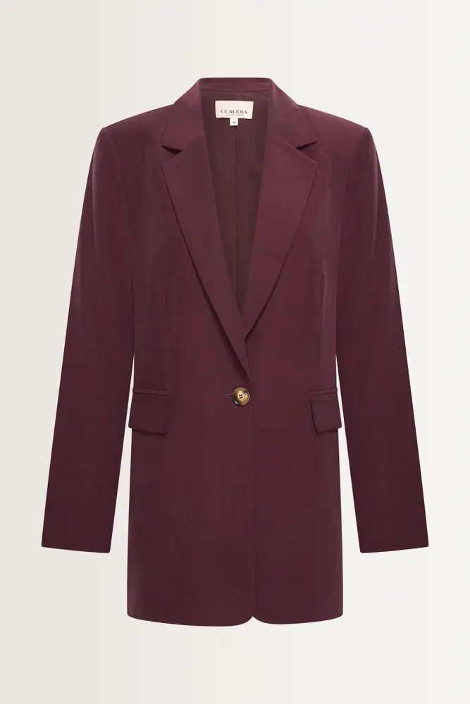 Lange blazer met klassieke snit
