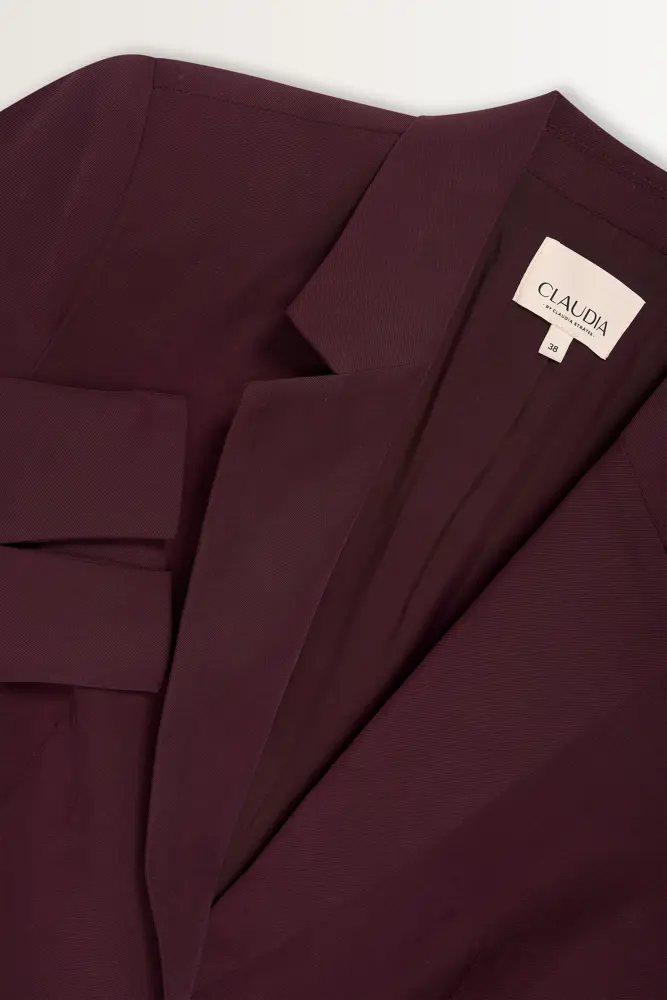 Lange blazer met klassieke snit