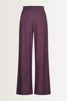 Wijde broek met aquarel bloemenprint