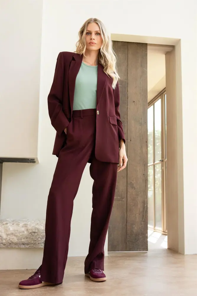 Rechte pantalon in nette snit