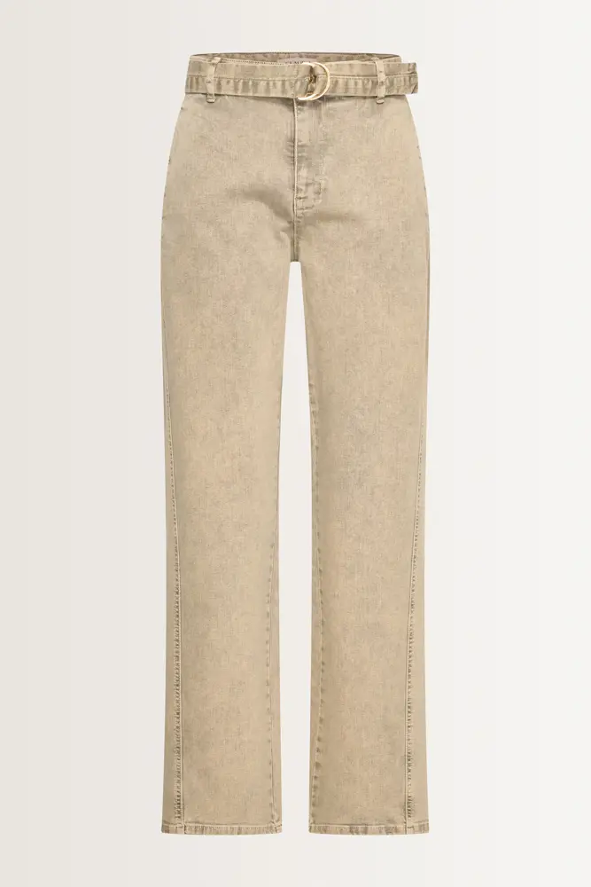 Rechte jeans subtiele wassing
