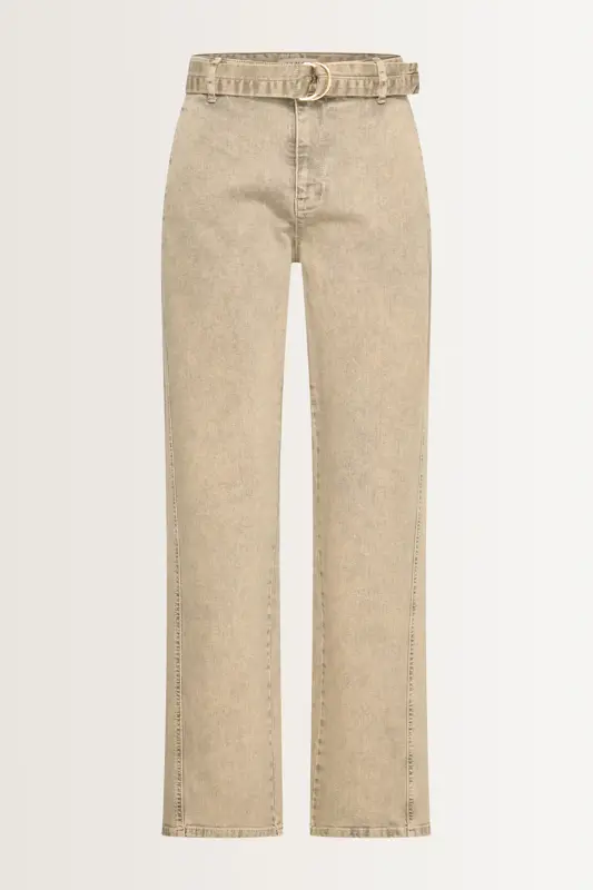 Rechte jeans subtiele wassing