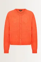 Gebreid vest van alpacawolmix
