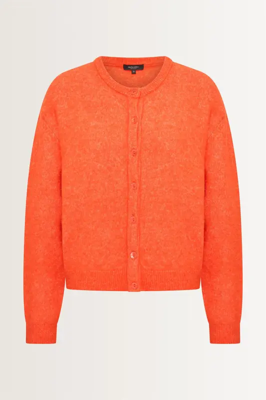 Gebreid vest van alpacawolmix