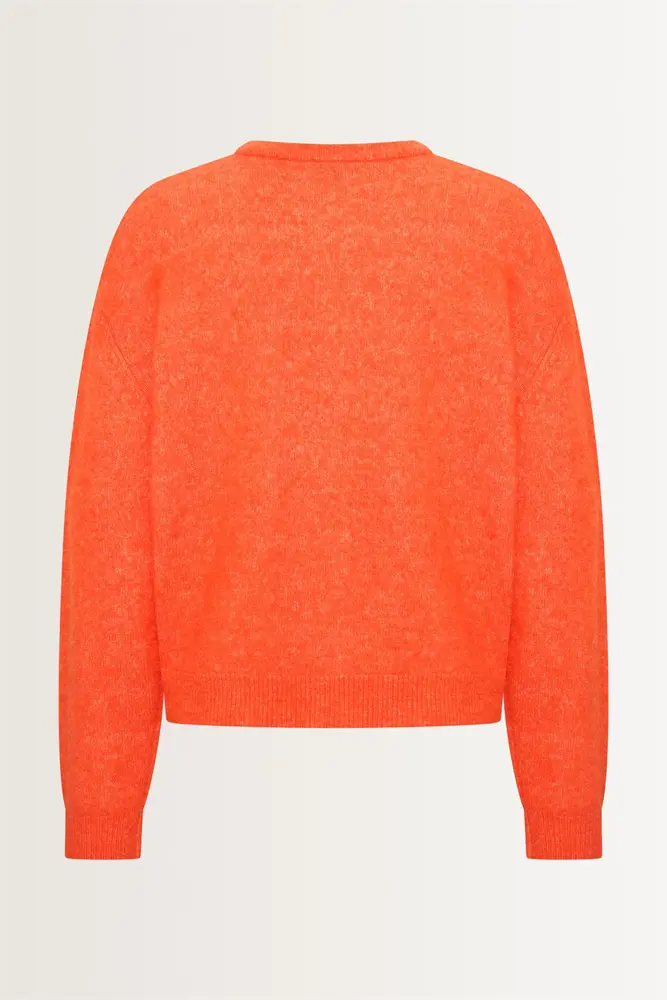 Gebreid vest van alpacawolmix