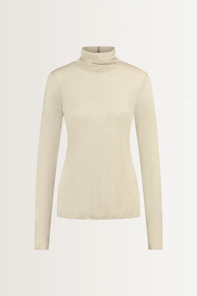 Turtleneck top in cashmeremix