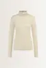 Turtleneck top in cashmeremix