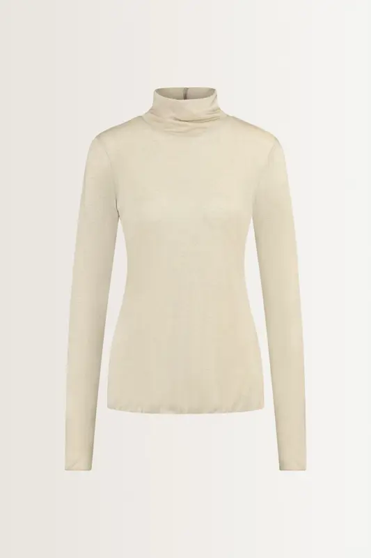 Turtleneck top in cashmeremix