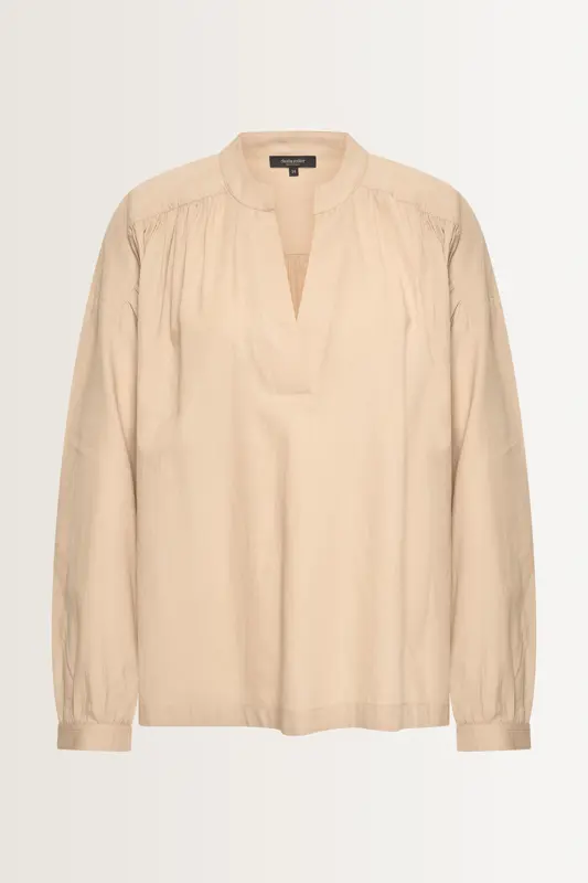 Luchtige blouse van katoenen twill