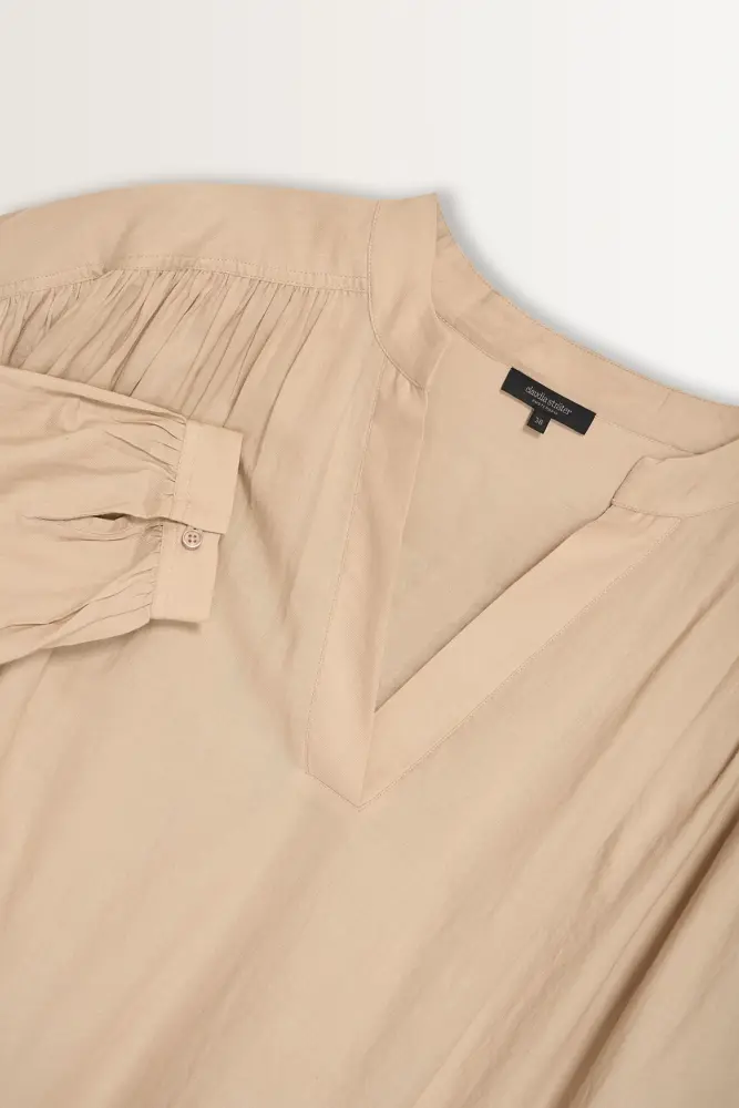 Luchtige blouse van katoenen twill