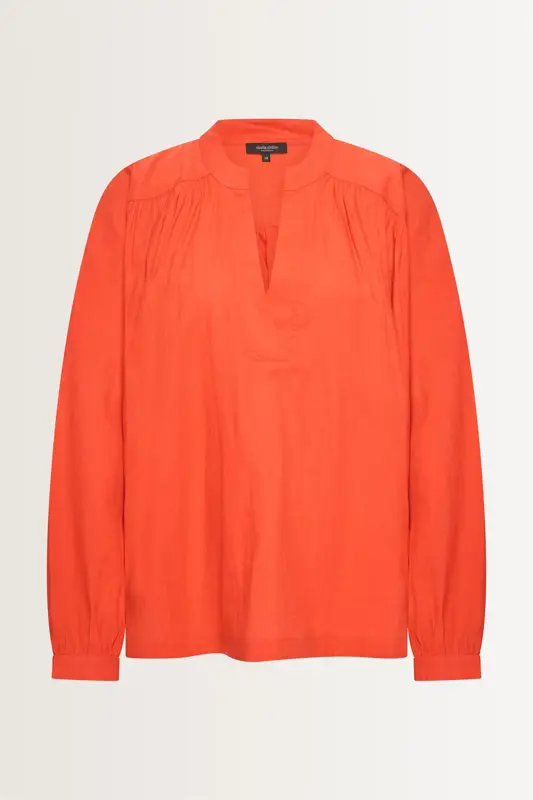 Luchtige blouse van katoenen twill