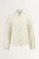 Blouse met 3D-bladstructuur
