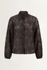 Blouse met 3D-bladstructuur