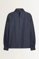 Jeansblouse met strikdetail