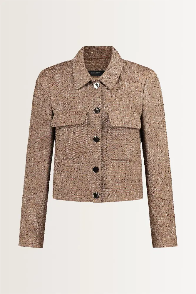Multicolour tweed jasje