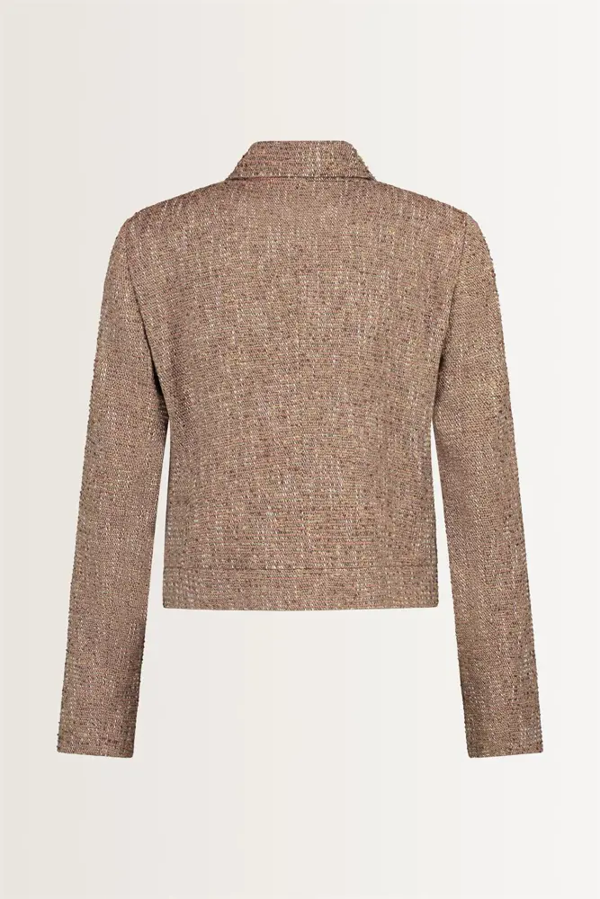 Multicolour tweed jasje