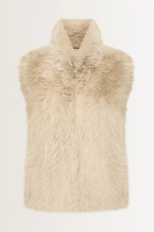 Fake fur bodywarmer