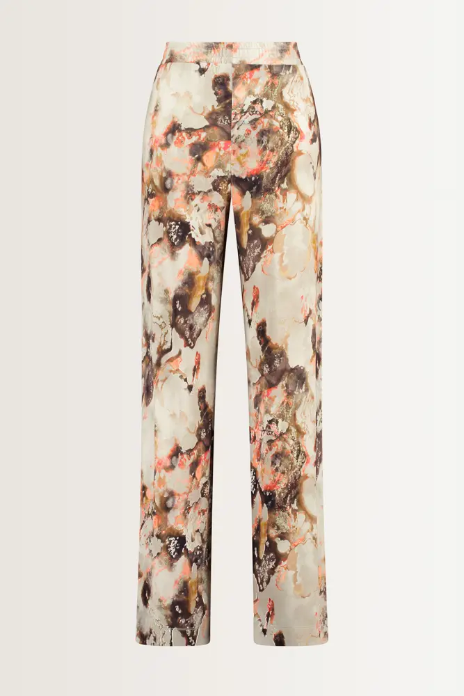 Jersey broek marmerprint