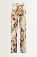 Jersey broek marmerprint
