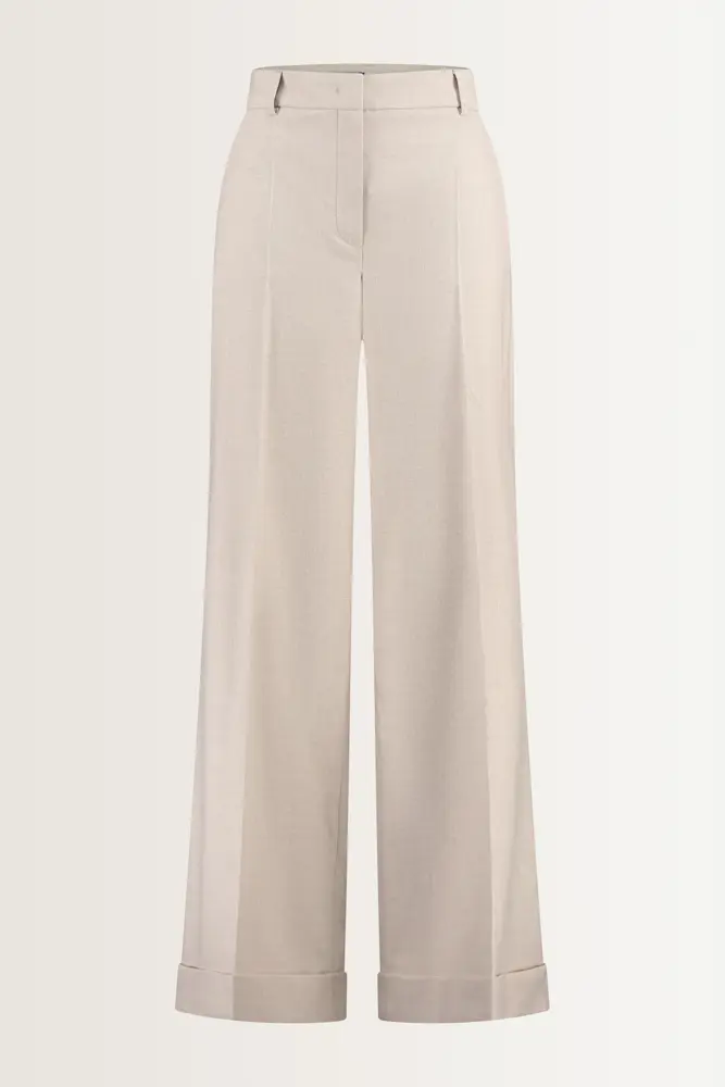 Pantalon van flanellen stretchmix